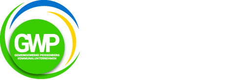 Logo der Gemeindewerke Peißenberg mit grüner Bildmarke und Unternehmensschriftzug.