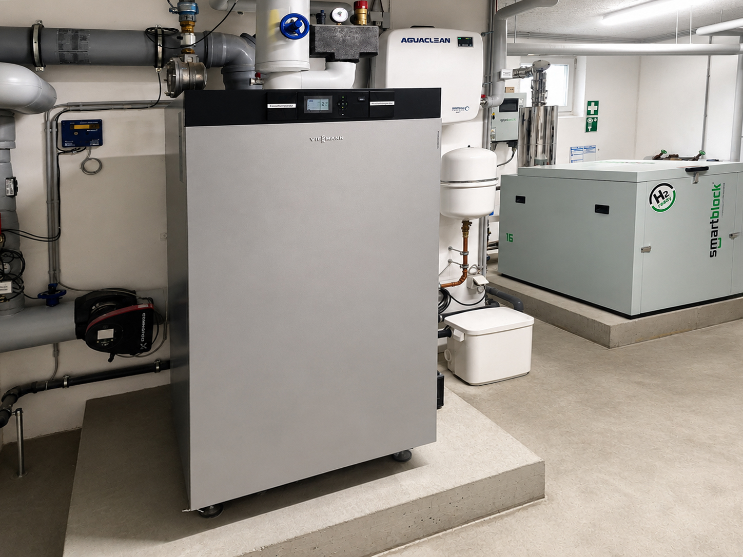 Heizsystem mit moderner Energie- und Speichertechnik.